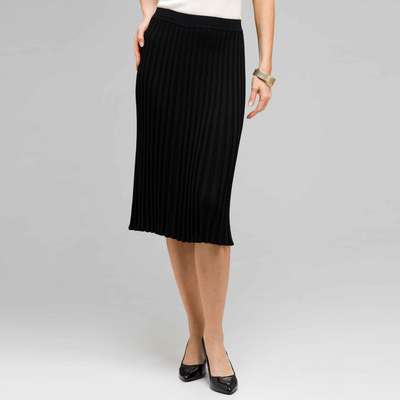 Long Pleated Skirt