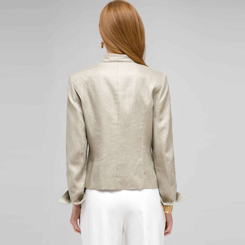 Textured 2 Pocket Jacket, Stone, large image number 1