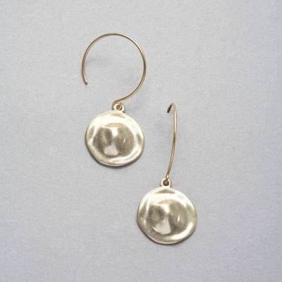 Hammered Gold Earrings