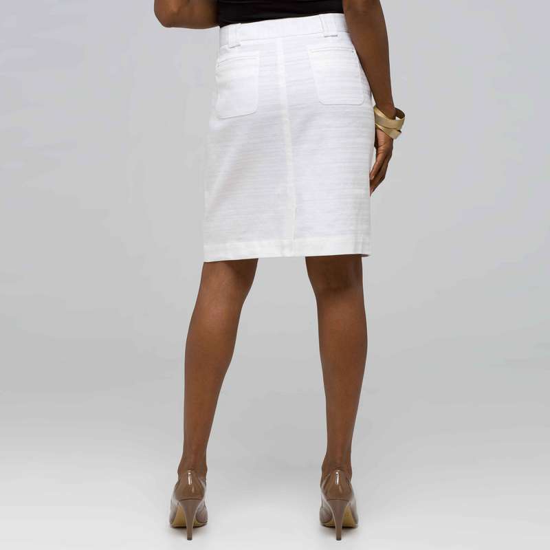 Straight Skirt, White, large image number 1