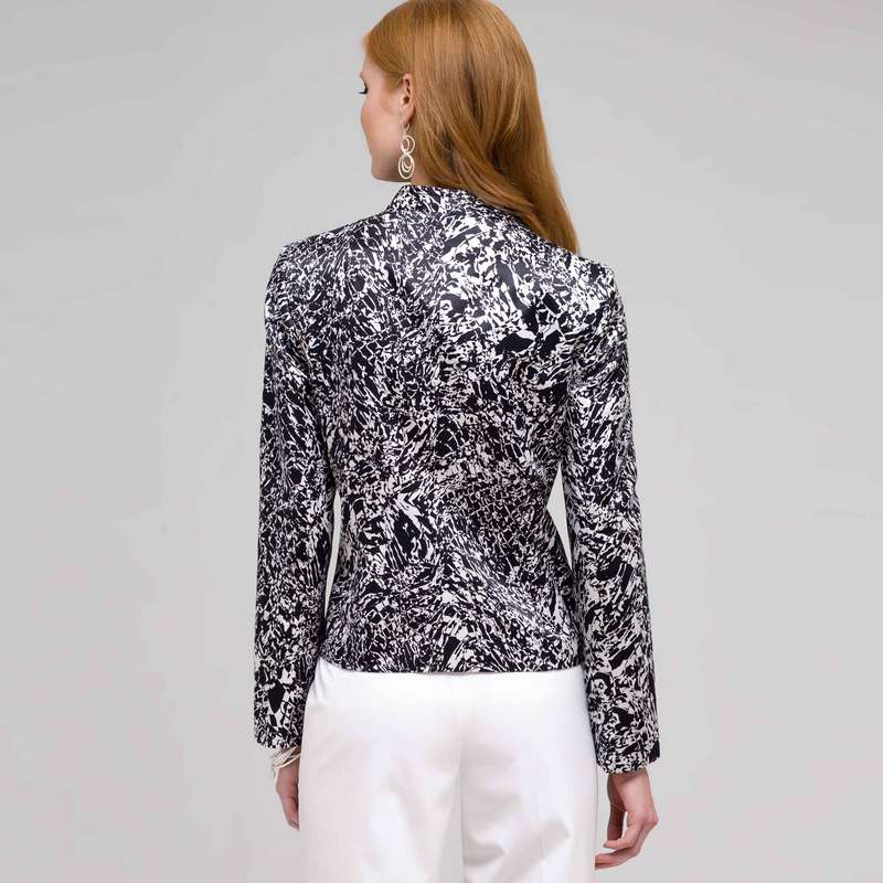 Flat Front Open Jacket, Ink Multi, large image number 1