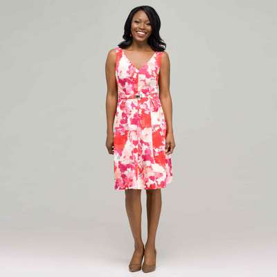 Floral V-Neck Dress